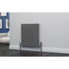 Eastgate Eben Steel Anthracite Horizontal Designer Radiator 600mm H X 544mm W Single Panel - Central Heating