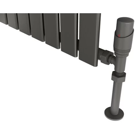 Eastgate Eben Steel Anthracite Horizontal Designer Radiator 600mm H X 544mm W Single Panel - Central Heating - Image 4