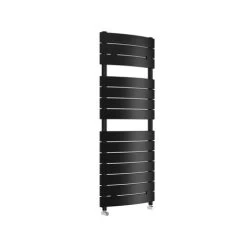 Lazzarini Venezia Curved Carbon Steel Designer Heated Towel Rail Anthracite 1512mm H X 493mm W Central Heating