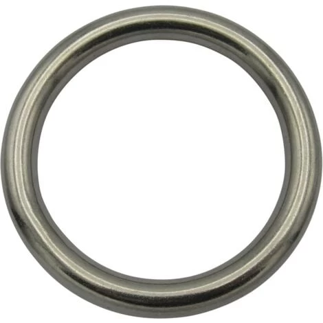 Stainless Steel Round O Ring 10MM X 50MM (Marine Webbing Rigging Mooring Corrosion Resistant)
