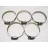 Stainless Steel Hose Clips X5 (6MM-16MM O Clamps T Bolt Pipe Worm Drive Adjustable)