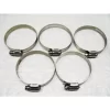 Stainless Steel Hose Clips X5 (105MM-127MM O Clamps T Bolt Pipe Worm Drive Adjustable)