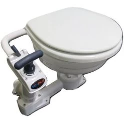 SeaFlo Manual Marine Toilet White - Boat Yacht Narrowboat Motorhome