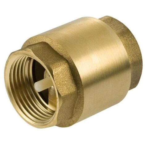 1 1/4 (5/4) Inch BSP Brass Check Non-Return Valve Female With Plastic Insert - Image 3