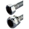 Oracstar 15mm X 3/4" X 300mm Flexible Tap Connector - Chrome Plated