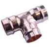 Oracstar 15mm Bronze Equal Tee Solder Ring Fitting For Plumbing - Pack Of 2