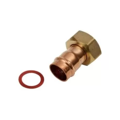 Oracstar Bronze 15mm X 1/2" Tap Connector Straight Solder Ring - Pack Of 2