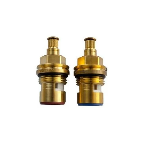Oracstar Brass Threaded Tap Gland Pair - 10.5mm Spline