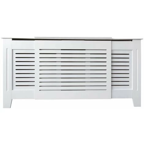 Jack Stonehouse Painted Radiator Cover Radiator Cabinet Modern Design MDF Adjustable In White - Image 3