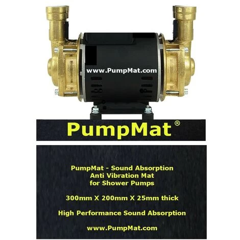 Pumpmat Shower Pump Anti Vibration Mat Noise Reducing Pad - Salamander Grundfos