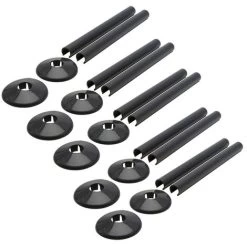 Talon Snappit Radiator Pipe Covers & Collars 200mm Anthracite Grey ACSNA/K2 X5