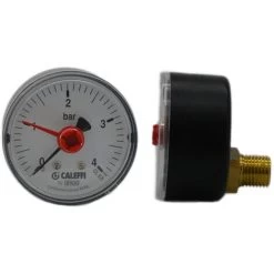 Caleffi - 0-4 Bar Pressure Gauge Back Connection 1/4 557204