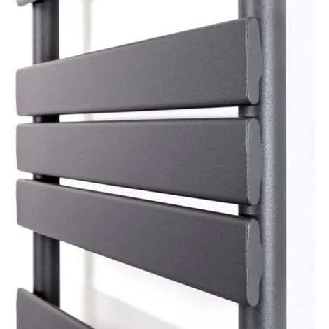 Modern Flat Panel Heated Towel Rail Radiator Anthracite 1200 X 500mm FREE Valves - Image 4