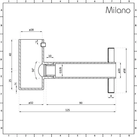 Milano - Modern Electric Dual Fuel Heated Towel Rail Radiator Element Cable Cover - Chrome - Image 3