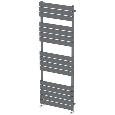 Modern Flat Panel Heated Towel Rail Radiator Anthracite 1600x600 Straight Valves - Image 4