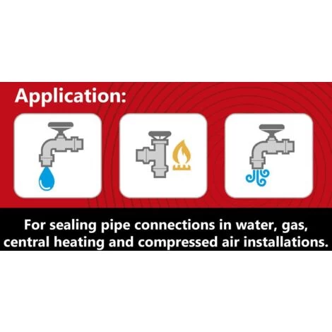 Anti-Leak Water Gas Air Systems Pipe Sealing Cord String Line 150m Long - Image 3