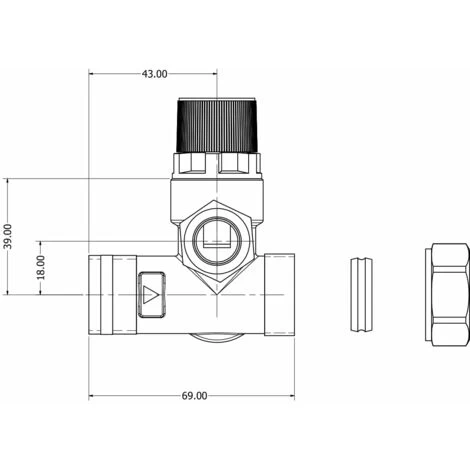Heatrae Sadia Megaflo 8 Bar Pressure Relief Expansion Manifold Valve 95605828 - Image 3
