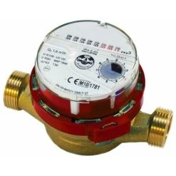 High Quality Hot Warm Water Flow Meter 1/2 Inch (3/4) BSP 1,6 M3/h Red Colour