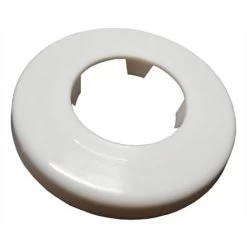 White Rosette Collar Rose Cover For Pipe Holes Gaps Hiding 40mm Diameter