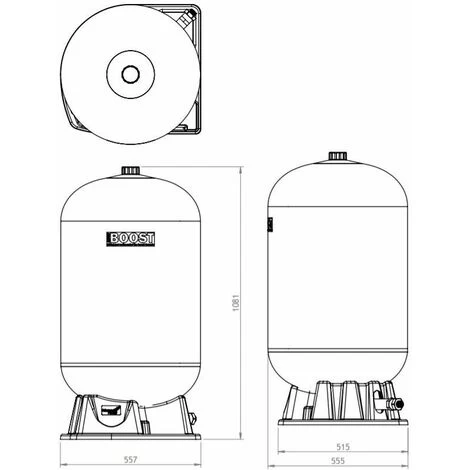 Salamander Accuboost 180L Unpumped Accumulator Tank Digital Motor ACC-180-TNK - Image 3