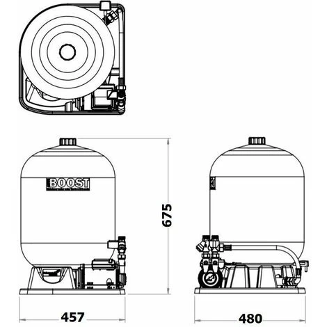 Salamander Accuboost 60L Pumped Accumulator Tank Digital Motor ACC-060-SYS - Image 3