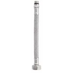 25cm Long M12 X 1/2 Inch BSP Flexible Tap Connector Faucet Tail Hose Water Pipe