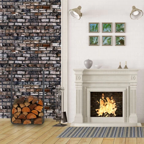 Relaxdays Firewood Rack, Log Stacking Aid, Steel, For In- And Outdoor Use, Wood Pile Shelf, H X W 100 X 60 Cm, Anthracite - Image 5