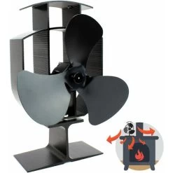 Heat Powered 3 Blade Stove Fan M&W