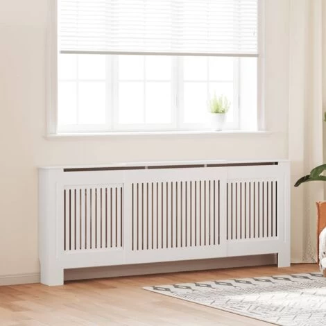 MDF Radiator Cover White 205 Cm VidaXL - Image 2