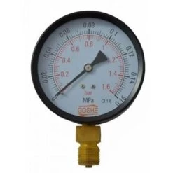 100mm 1,6 Bar Side Entry Manometer Pressure Gauge M20x1,5 + 1/2 BSP Reduction