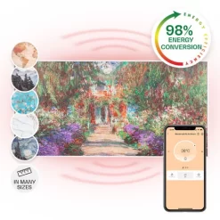Klarstein Wonderwall Air Art Smart Infrared Heater 120x60cm 700W App Garden Path