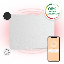 Klarstein Wonderwall Earth, Infrared Heater, 80x60cm, 550W, Wall Mounting, White