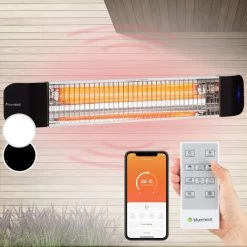 Blumfeldt Blumfeldt, Smartwave, Infrared Radiant Heater, Carbon Tube, 2400W, WiFi, App, White