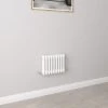 Traditional Radiator Central Heating Rads Cast Iron Style 2 Column Horizontal 300x425mm Grey White