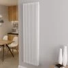 Traditional Radiator Central Heating Rads Cast Iron Style 3 Column Vertical 1800x560mm Grey White