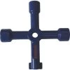 Krobahn KB-UTPK0004 4- Way Utility Key Plumbing Radiator Bleed Gas Electric Meter Stop Cock Tap