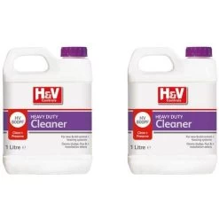 2x Calmag H&V Controls HV800 Heavy Duty Central Heating System Cleaner 1 Litre