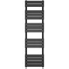 Bathroom Flat Panel Heated Towel Rail Radiator Central Heating 1600x450mm Black