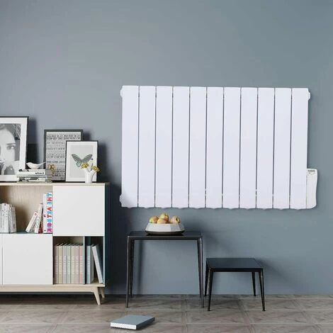 Livingandhome 1800W Electric Oil Filled Radiator Heater With LED 24 Hour Timer - Image 2