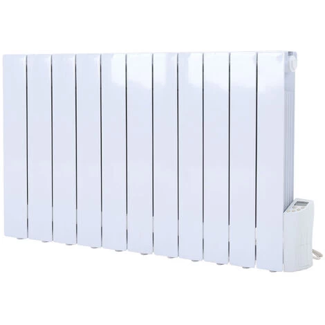 Livingandhome 1800W Electric Oil Filled Radiator Heater With LED 24 Hour Timer - Image 3