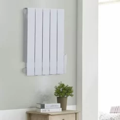 Livingandhome 900W Electric Oil Filled Radiator Heater With LED 24 Hour Timer