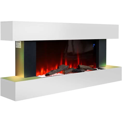 Livingandhome 50 Inch Large LED Electric Fireplace Remote WiFi Control 7 Flame Colors - Image 4