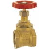 1/2 Inch BSP Strong Brass Sluice Gate Valve Water Stop With Red Head Handle