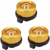 3PCS Gas Cylinder Adapter, Gas Converter Transfer Nozzle Connector For Stove Burner Camping Stove Butane Gas Cartridge Screw-in SOEKAVIA