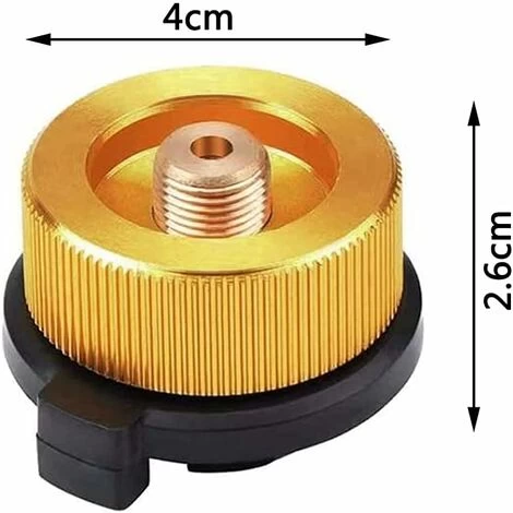 3PCS Gas Cylinder Adapter, Gas Converter Transfer Nozzle Connector For Stove Burner Camping Stove Butane Gas Cartridge Screw-in SOEKAVIA - Image 2