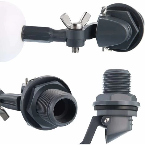 Reliable 3 Piece Water Float Ball Valve Stop 1/2 Inch Auto Fill Humidifier Water Tank, Ball Valve, Float Replacement Valve SOEKAVIA - Image 4