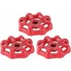 Valve Handwheel Red Iron Valve Handle Ball Valve Shutoff Valve Water Line Tap Valve Top Part Handle 6x6mm 3pcs SOEKAVIA
