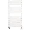 Primus Flat Tube White Designer Towel Rail 900mm H X 500mm W - Central Heating