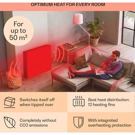 Klarstein Thermaxx Heatstream Oil Radiator 2500W 5-35 °C 24h Timer - Image 5