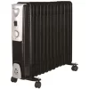 Radiator Heater 3000w 13 Fin Black Oil Filled Radiator With 3 Heat Settings Portable Energy Efficient Electric Heater Small Compact Floor Standing Room Heater With Adjustable Heat Control